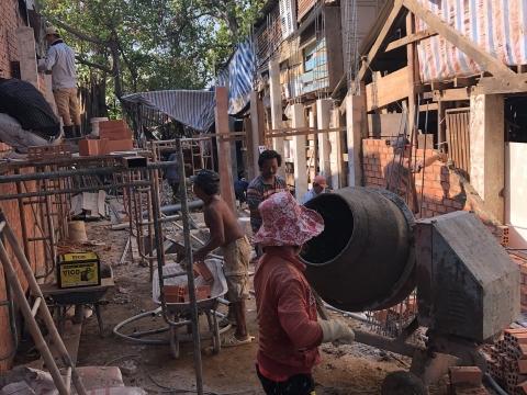 Thi Công Nhà Gác Lửng Phạm Thế Hiển - Quận 8 - HCM